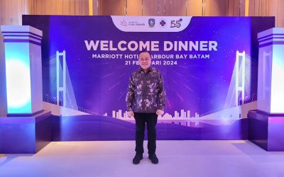 Henry Husada menghadiri Welcome Dinner Rapat Kerja Nasional IV Perhimpunan Hotel dan Restoran Indonesia (PHRI) di Hotel Marriott Harbour Bay, Batam pada Rabu 21 Februari 2024 malam.